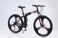 26 Inch Black Foldable Bike, 24 Speed, 3 Knives Rim, Front suspension 312-313