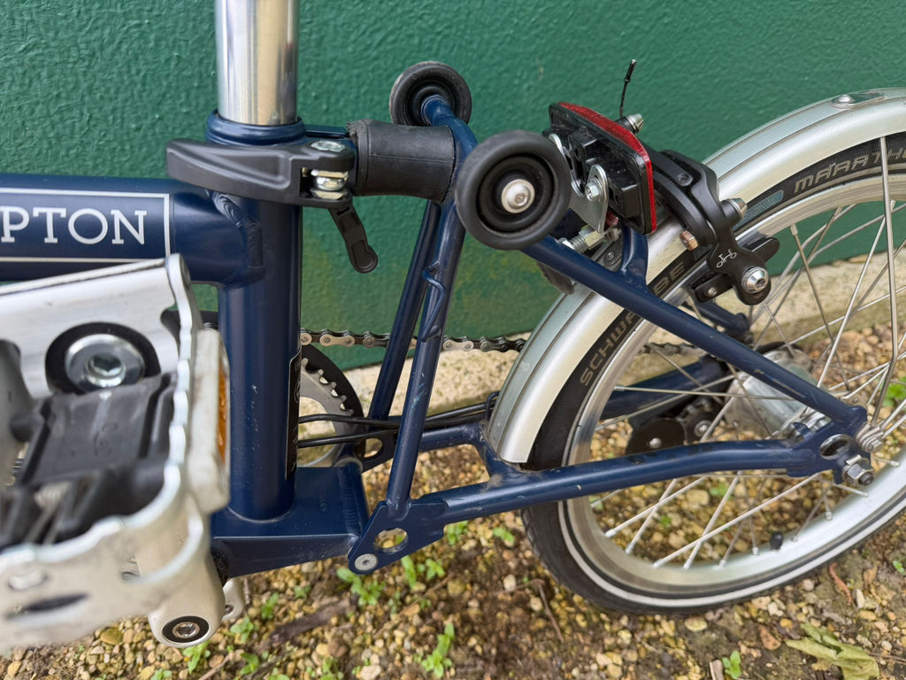 Brompton C Line M3L (3 Speed)  folding bicycle - Tempest  Blue