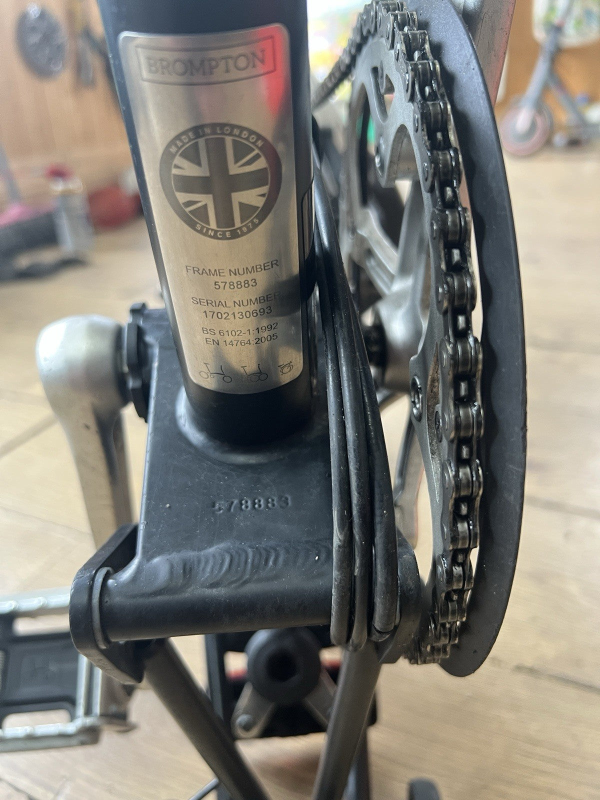 Brompton Folding Bike 6-Speed Black
