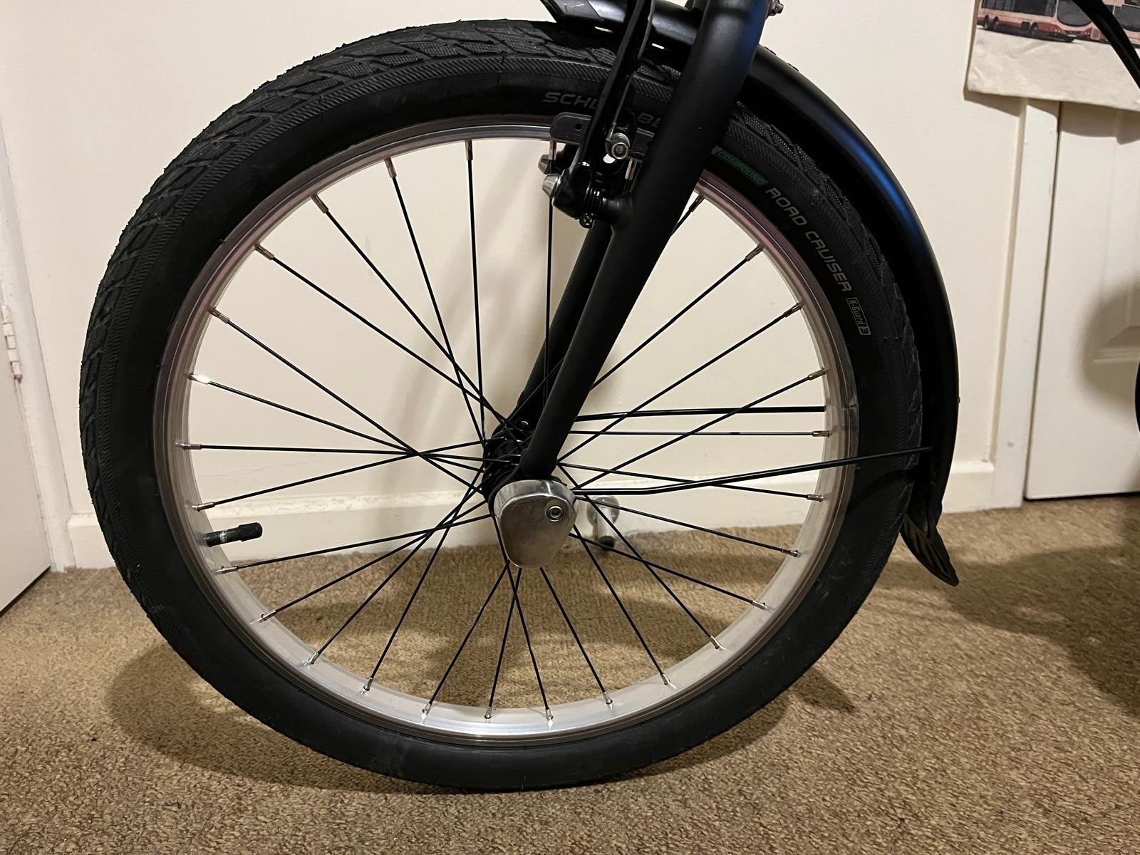 Decathlon Folding Bike btwin 500 Blue