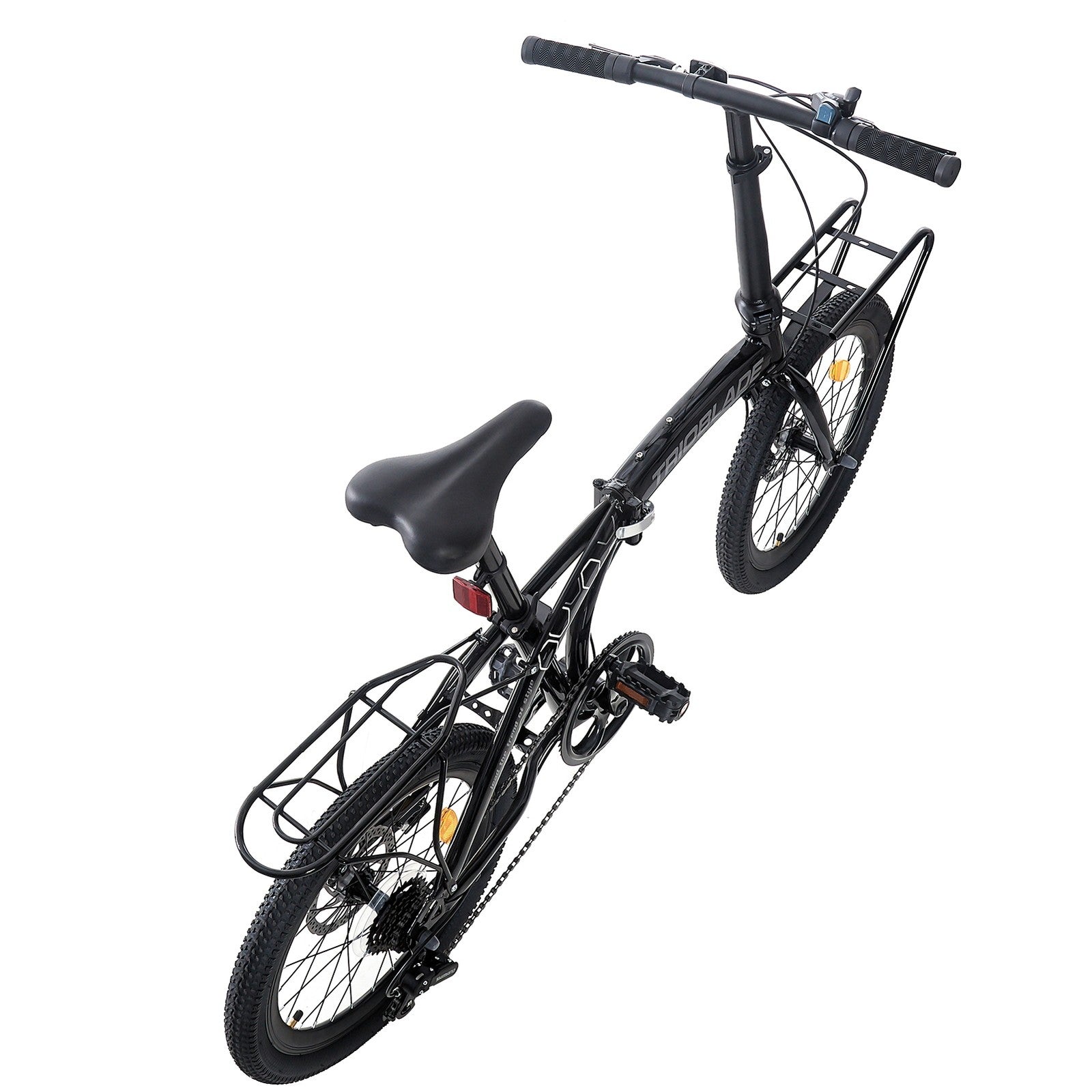 Folding Bicycle 20 Inch Bikes for Adults 7-Speed Variable Foldable City Bicycle