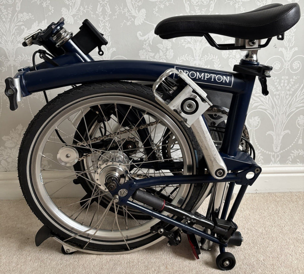 2019 Brompton M3L folding bicycle C Line Equivalent in Tempest Blue - Used