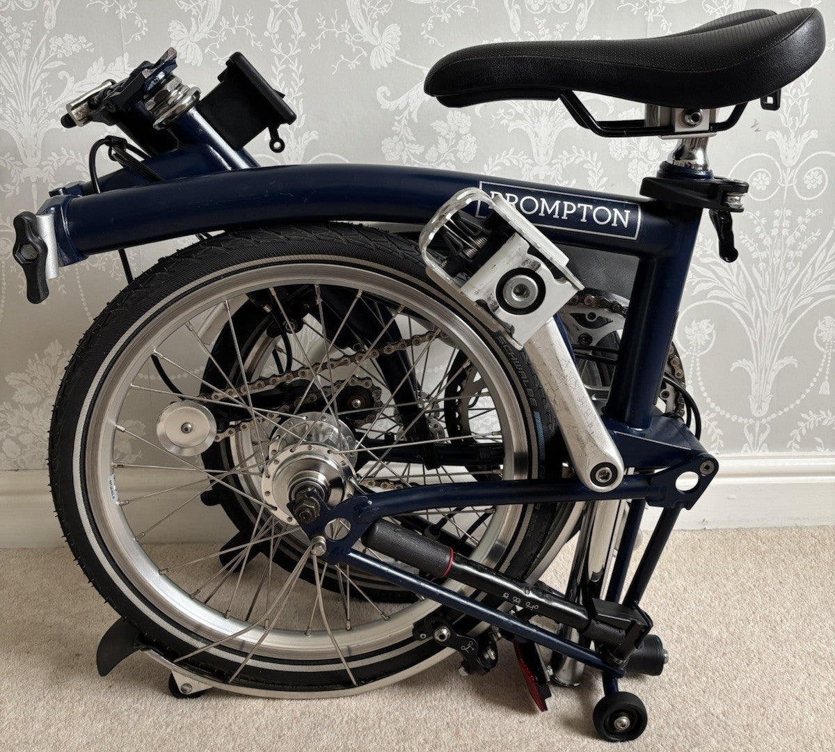 2019 Brompton M3L folding bicycle C Line Equivalent in Tempest Blue - Used