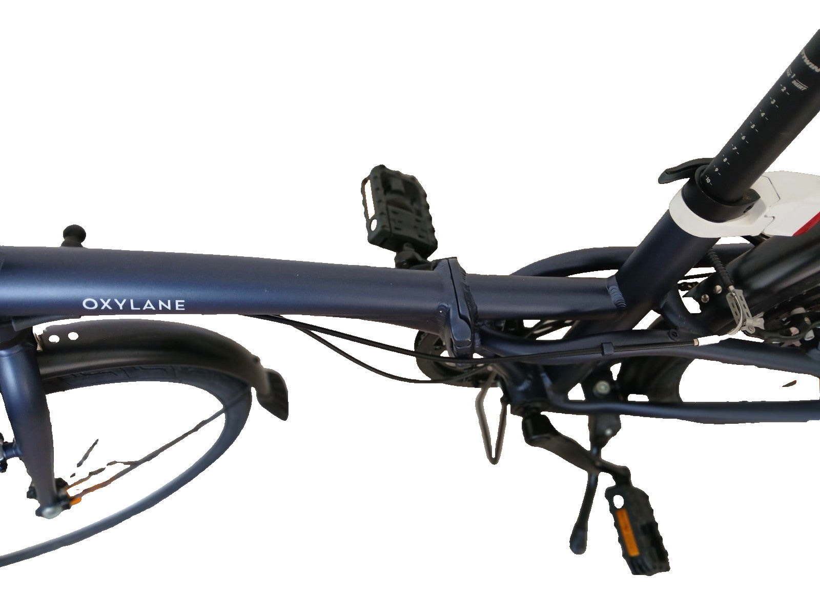 BTWIN Folding Bike 20-inch Blue (storm purple) hardly used, less than 10 miles
