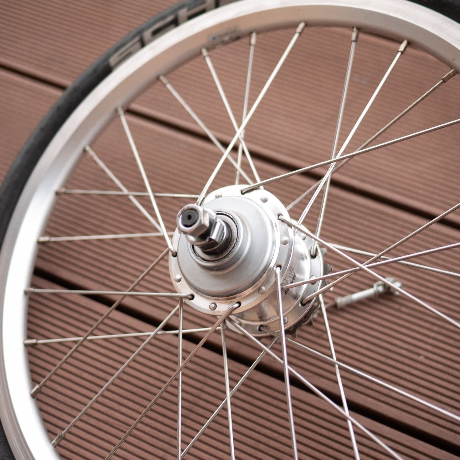 Brompton Folding Bike Wheel 3x3 9-Speed Ti Parts Schwalbe Kojak A Line C Line