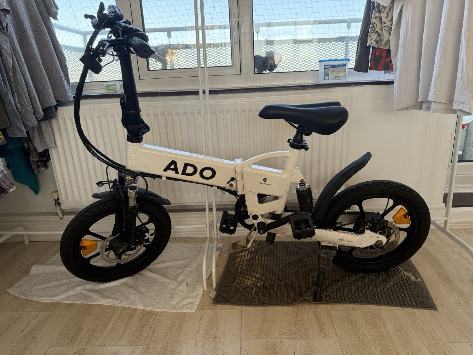 ADO A16 Foldable White Electric Bike