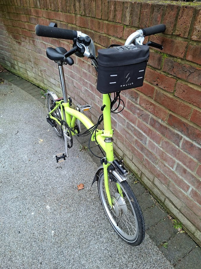 6-Speed Brompton M6L Folding Bike complete with Swytch