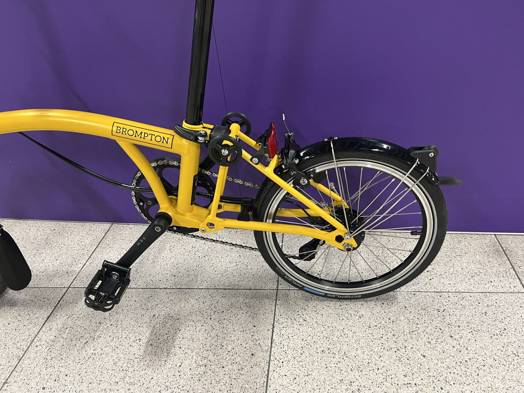 Brompton M12L C Line (2025) Bumblebee Yellow 12 Speed Folding Bike