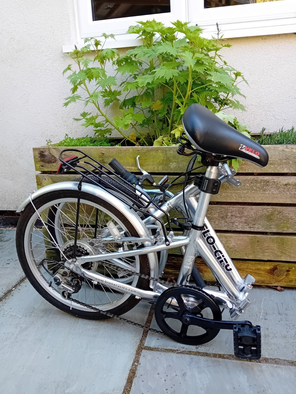 Good condition - Velo-City Fold-up Bike with Shimano Revo-shift 6 Speed Gears