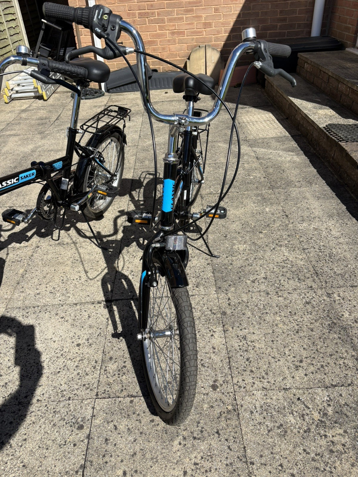 2 x Adults Black Classic Saker Folding Bike Venture Series 20" Shimano 6-speed