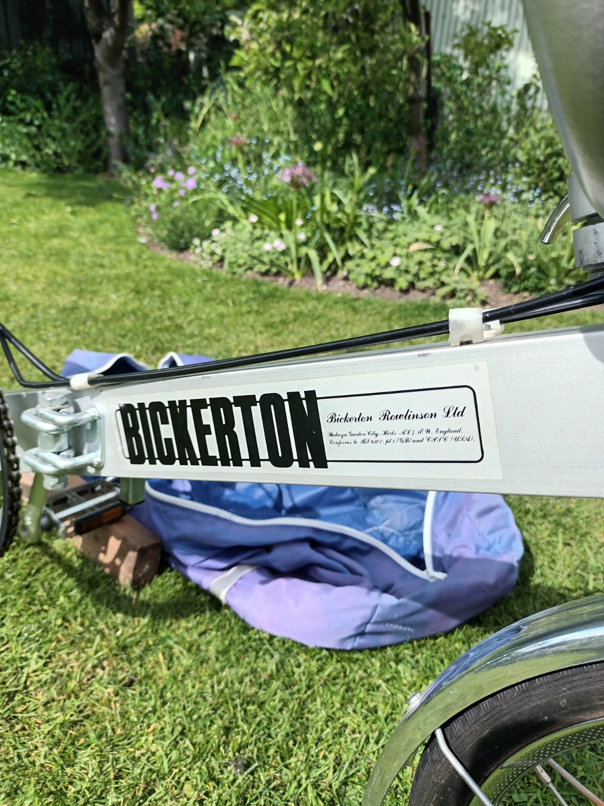 Vintage Bickerton Folding Bike, One previous owner from new, 3 speed, VGC + Bag