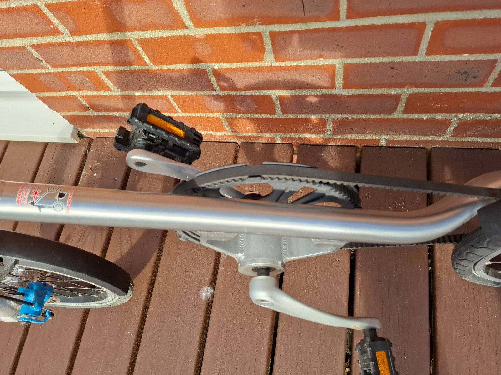 STRIDA Folding Bike - Silver - Good condition