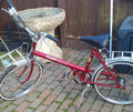 Puch Remover GL Red Silver 20" Vintage Folding Bike 3-Speed Hub Rack Mudguards