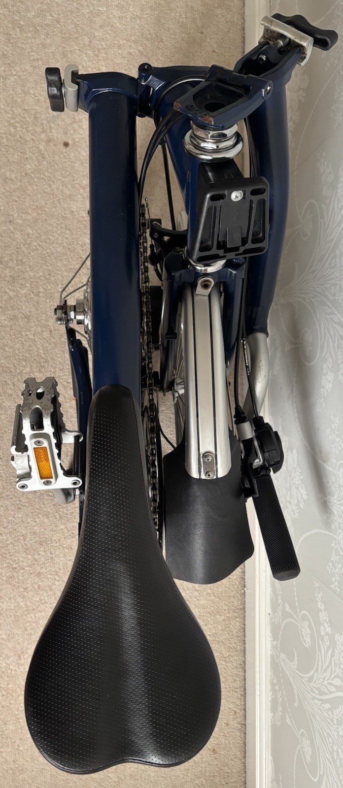 2019 Brompton M3L folding bicycle C Line Equivalent in Tempest Blue - Used