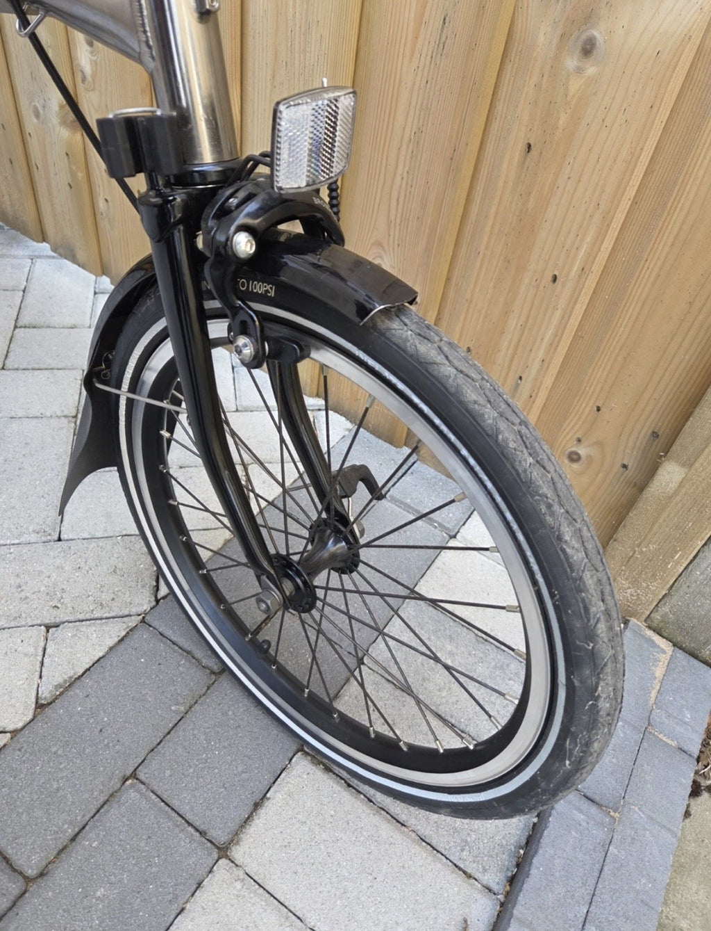 Brompton C Line H6L (6 Speed)  folding bicycle - Nickel Edition