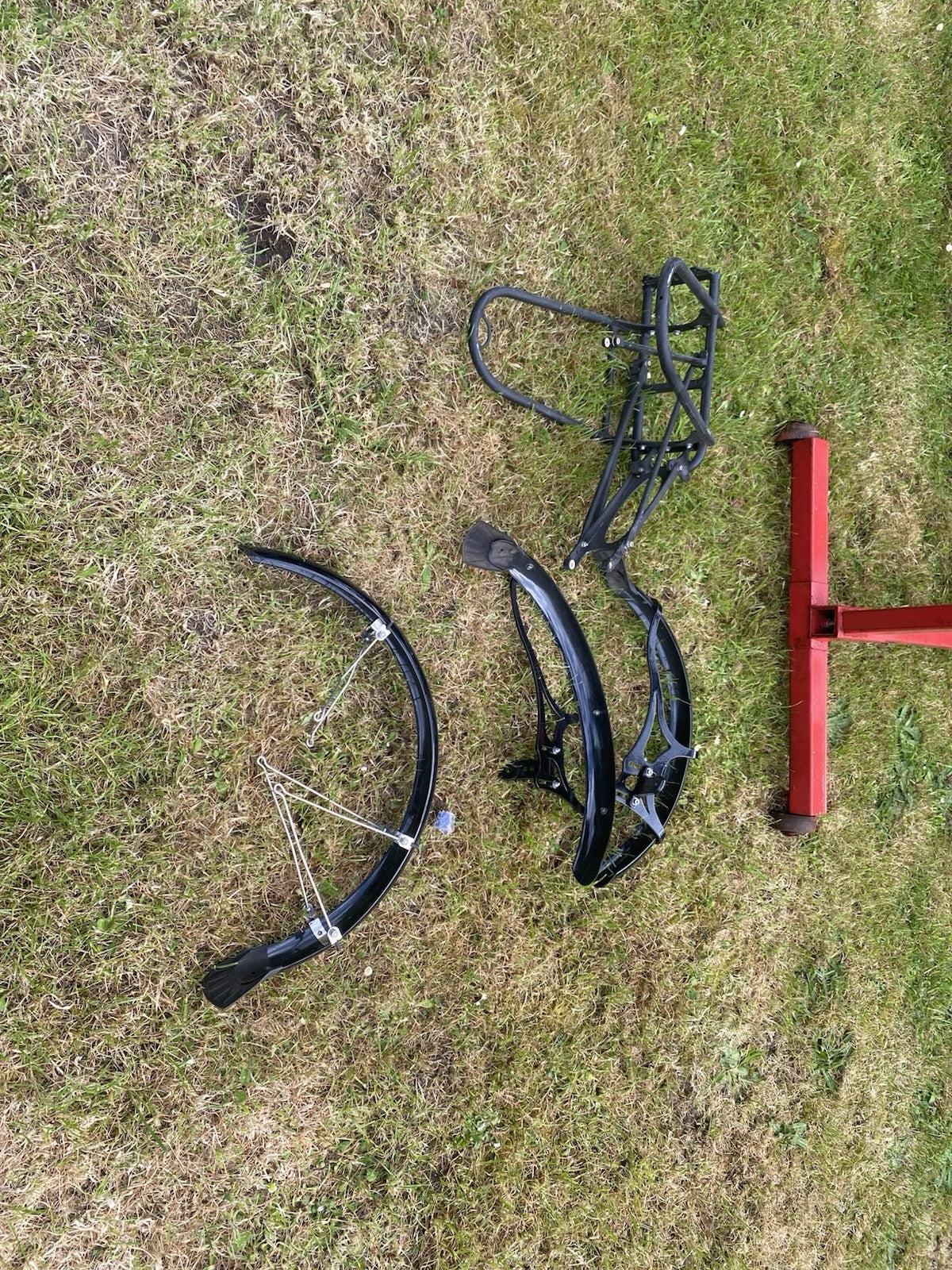 ICE Vortex Recumbent Trike Folding Disc Brakes Rear Suspension 20in Black Red