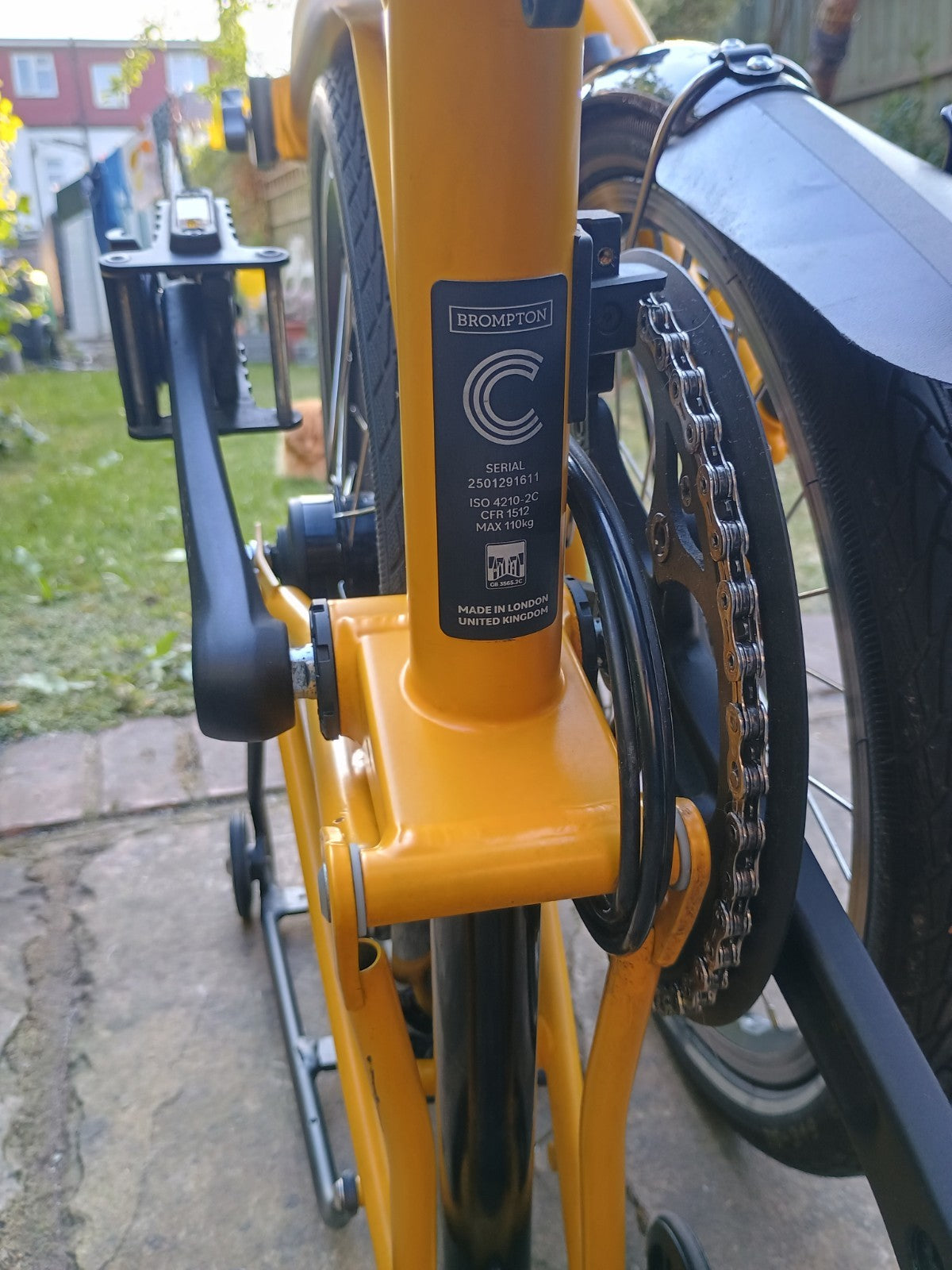 Brompton C Line 12-Speed In Bumblebee Yellow with Accessories and box 2025