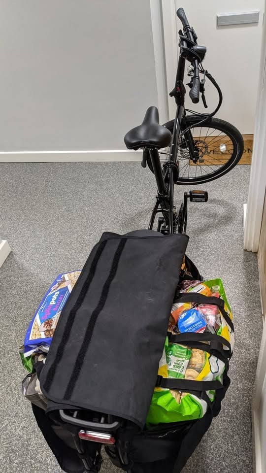 Tern Cargo Node Folding Longtail Cargo Bike 24” Wheels + Xtracycle Bags