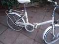 Raleigh Compact Vintage Folding Bike Bicycle 1970s Retro Cream White