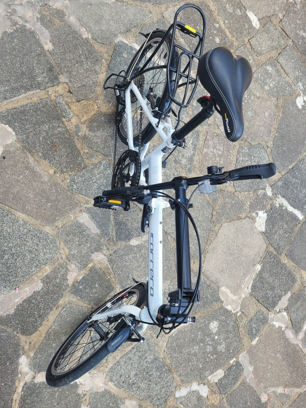 Carrera Transit Folding Bike 20” Wheels 8 Speed Alloy Frame Rack LOCAL DELIVERY