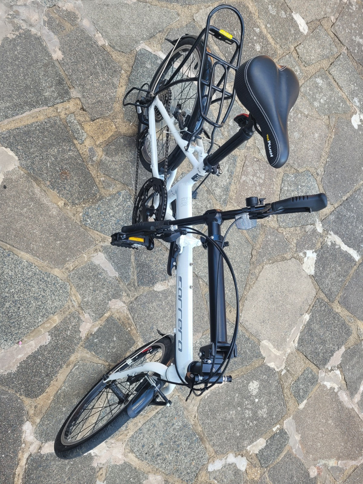 Carrera Transit Folding Bike 20” Wheels 8 Speed Alloy Frame Rack LOCAL DELIVERY