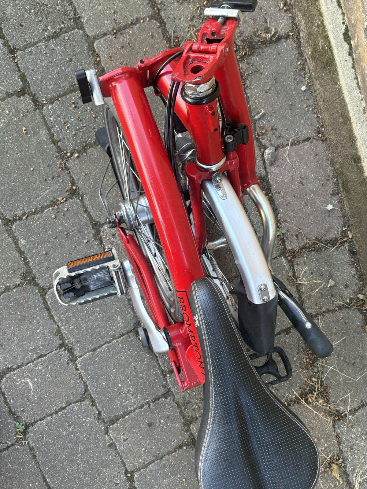Brompton Folding Bike 2003, 6 Speed Red Good Condition With New Parts