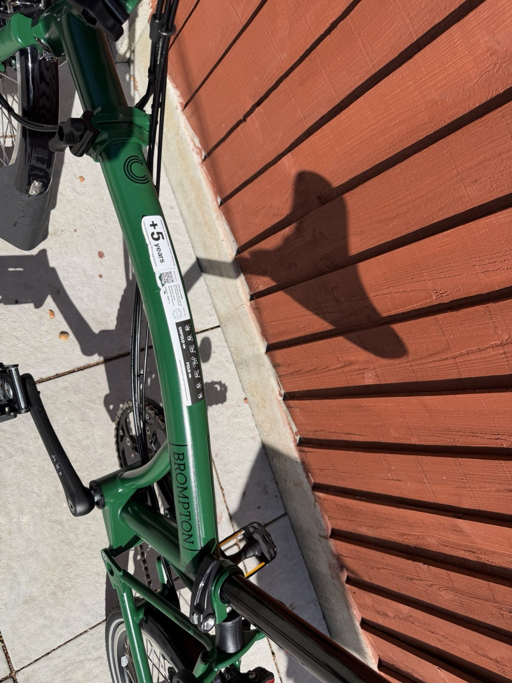 Brompton C Line Folding Bike 6-Speed, High Bar, Green