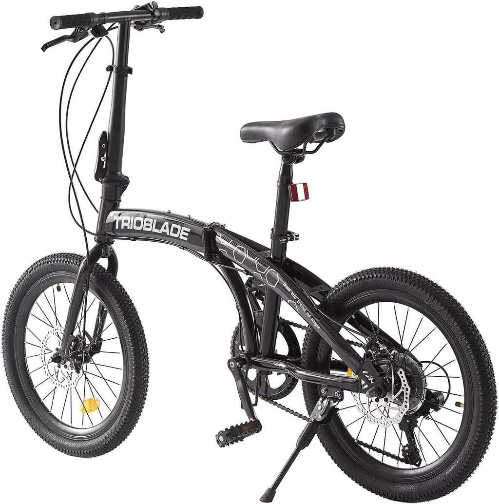 20” Foldable City Bike 7-Speed Disc Brake Lightweight Compact Commuter Bike
