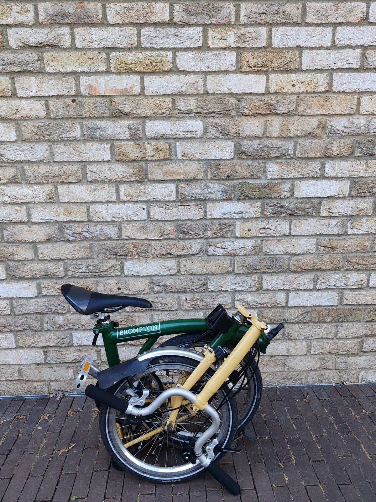 Brompton M6L 6 Speed Folding Bike Racing Green Ivory Original