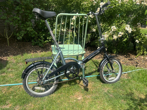 Apollo 20in Folding Bike Black Small Steel, Rear Rack Mudguards