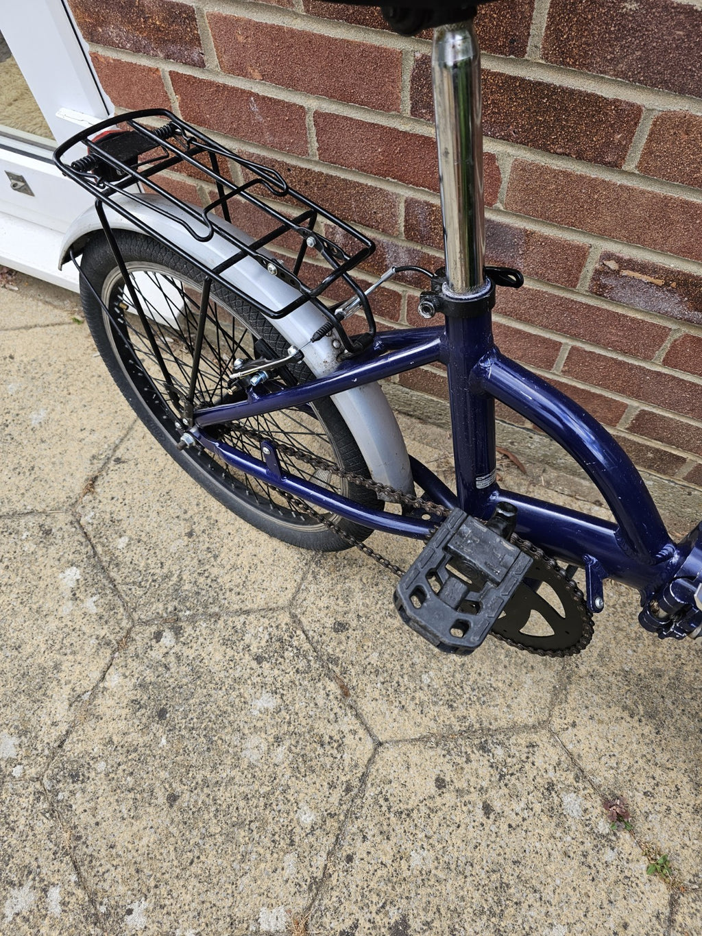 Apollo Folding Bike Blue 20" Wheel, Single Speed Folding Bicycle Commuter Adult