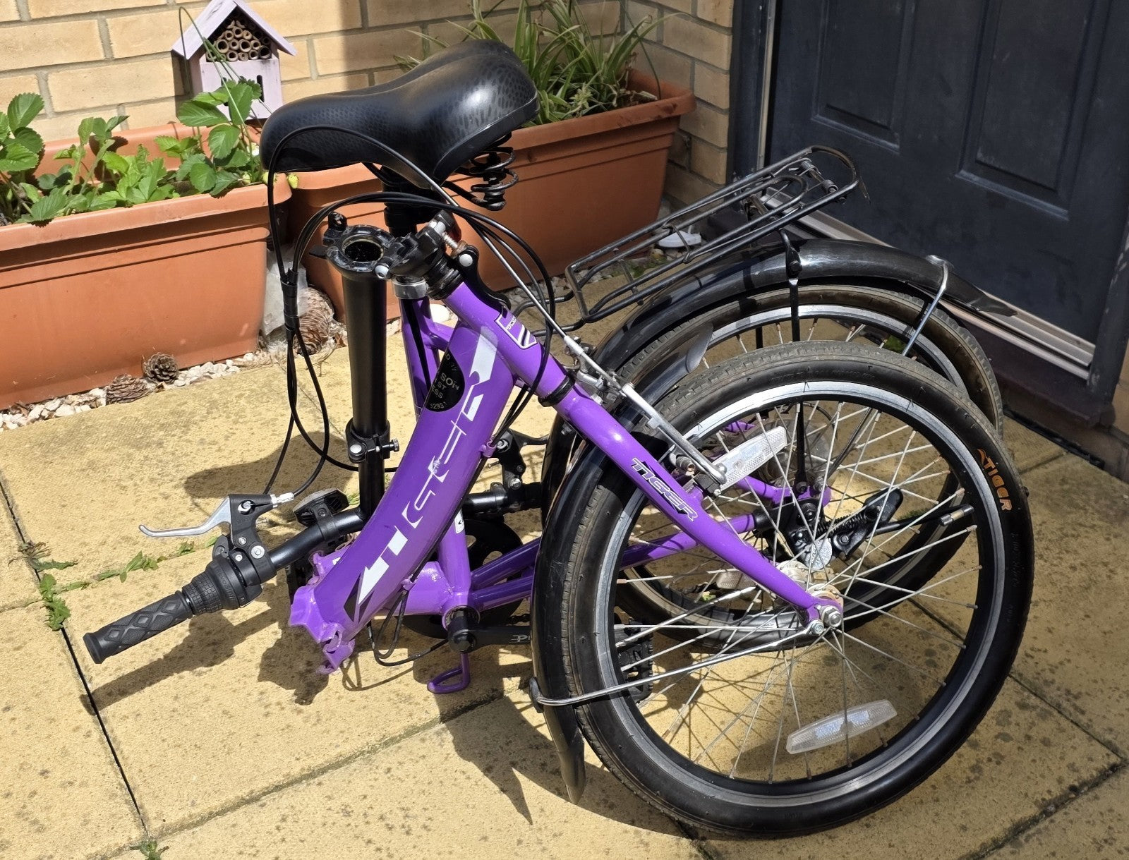 Tiger Foldaway 20" Wheel Folding Bike - 6-Spd Shimano - Purple - Great Condition
