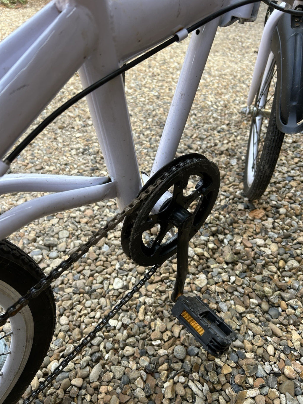 Foldable White Bike
