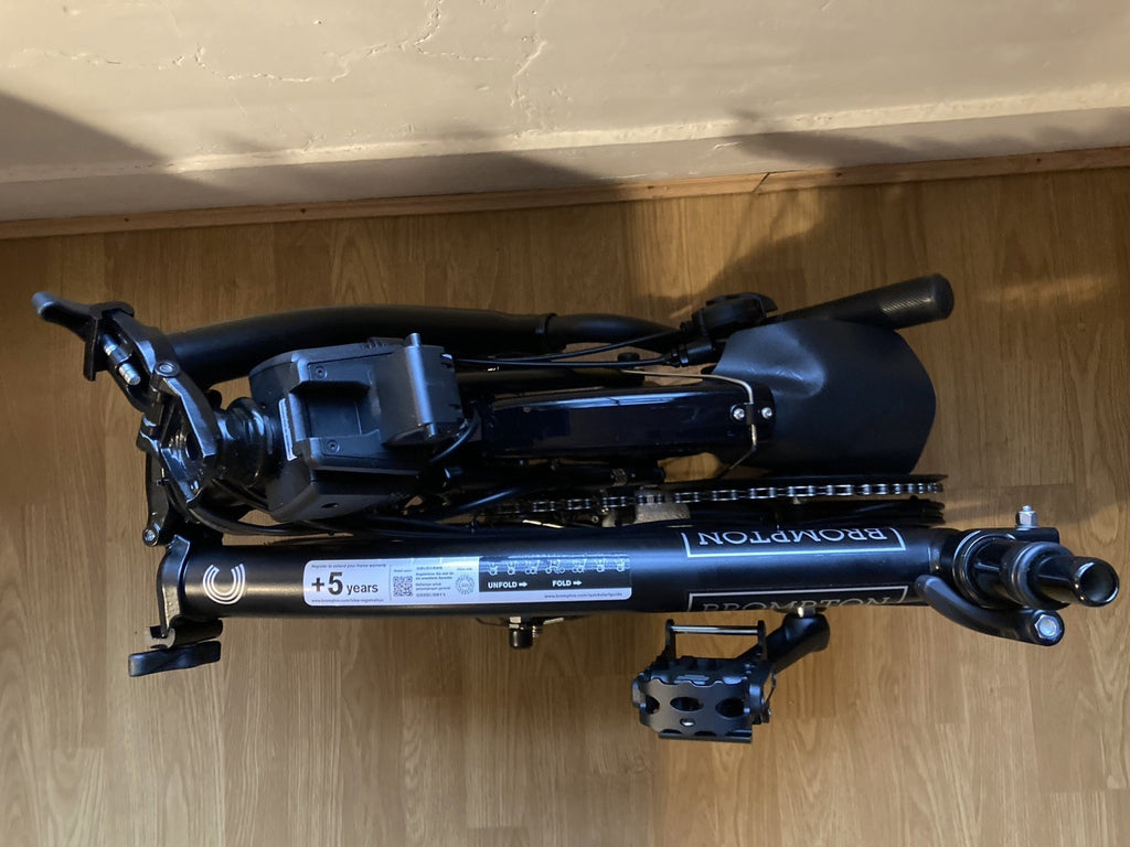 Brompton C-Line Explore Mid 2022 6 Speed Black Folding Bike Elctrc