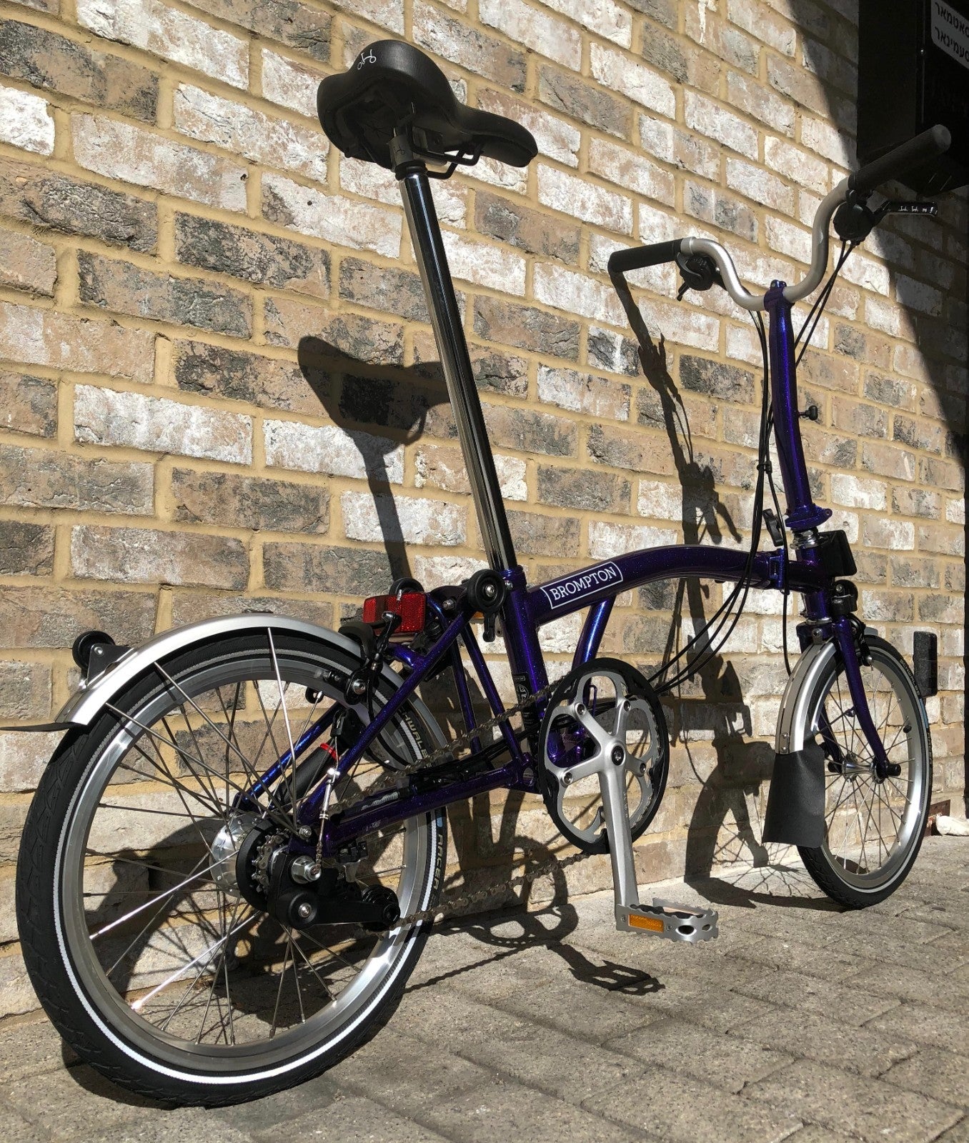 Brompton Metallic Purple M6L - SUPER RARE - WORLDWIDE SHIPPING - A+ Condition