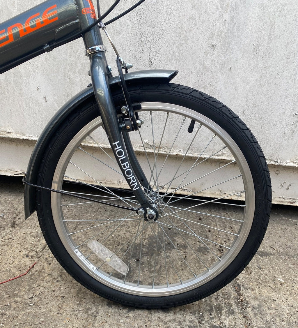 Challenge Holborn Folding Bicycle Black 20in Wheels Camping Commuting Bike New