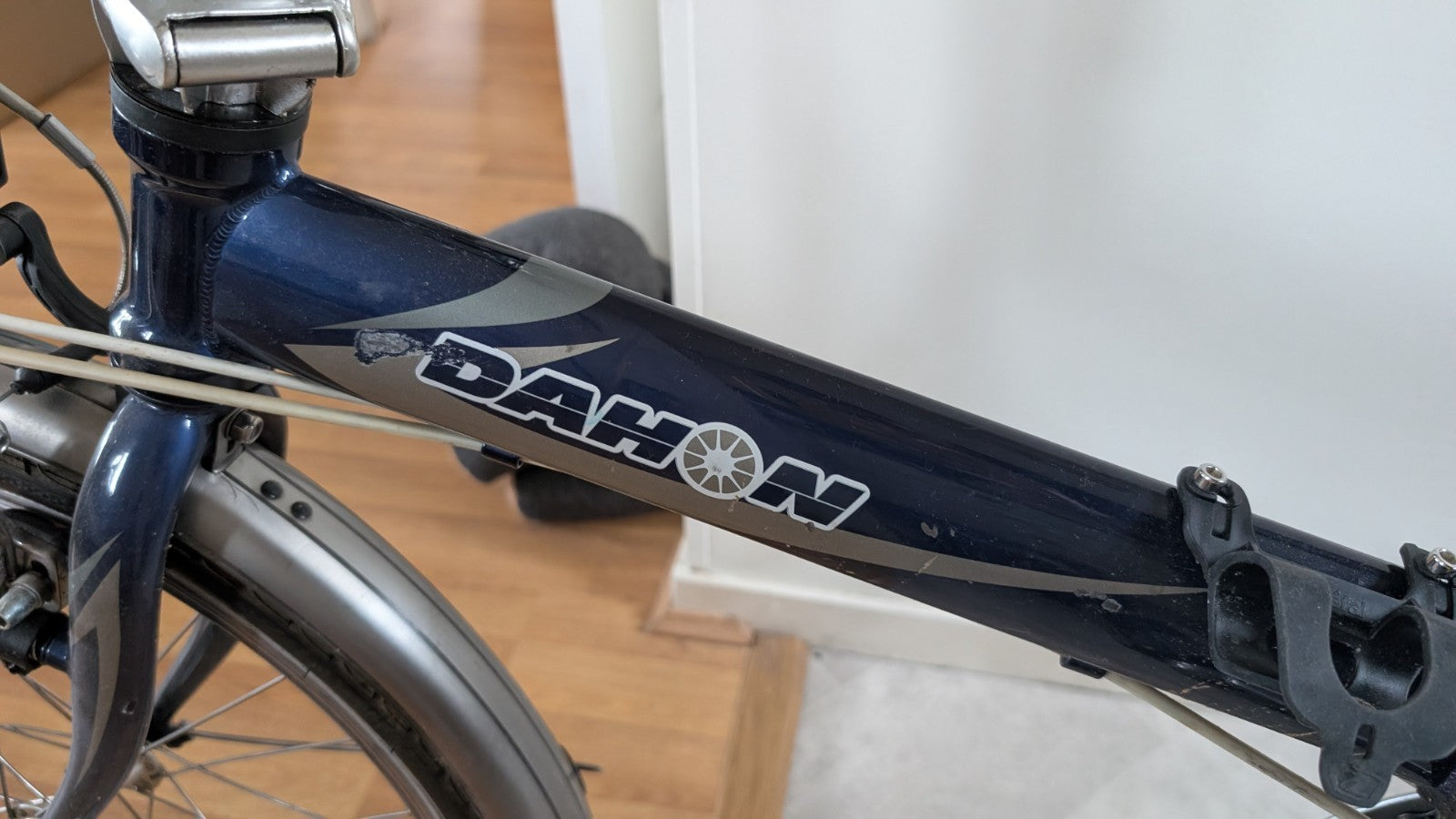 Dahon Speed D7 Folding Bike 20in Blue Aluminium, Rack, Mudguards, V-Brakes