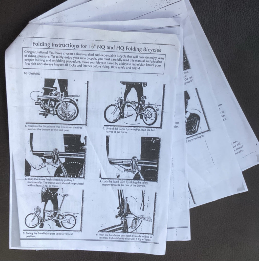 Two adult folding bikes