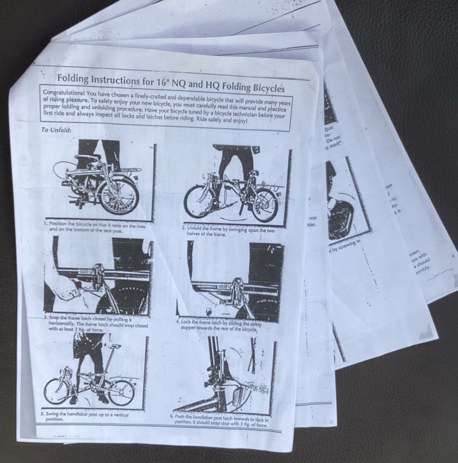 Two adult folding bikes