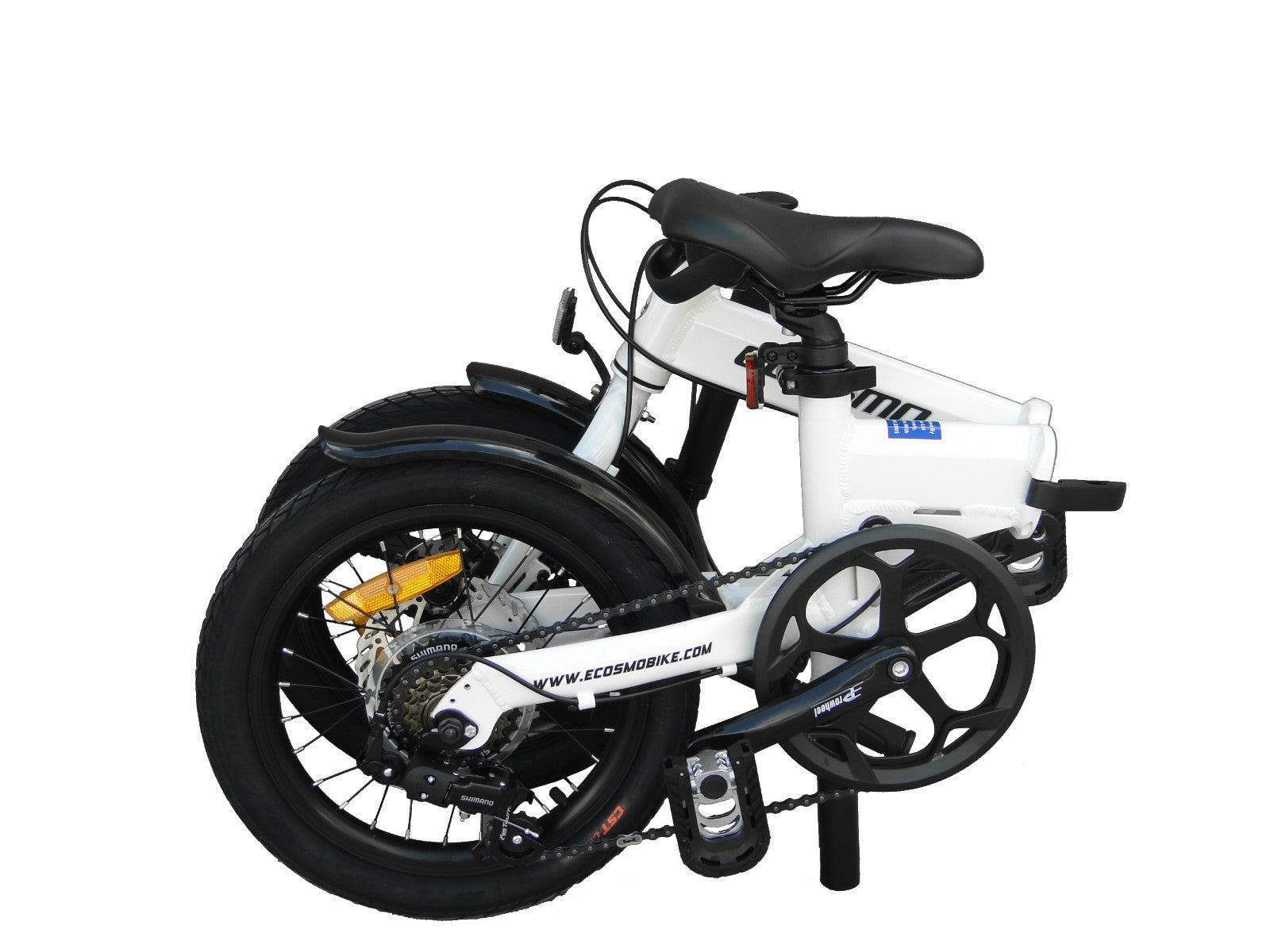 Ecosmo 16" Wheel Lightweight Alloy Folding Bicycle Bike 6 SP,Dual Disc-16AF02WR