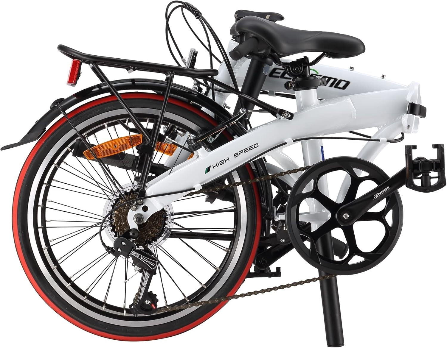 20" Folding City Bike 7-Speed Lightweight Alloy Frame 12kg Urban Ride