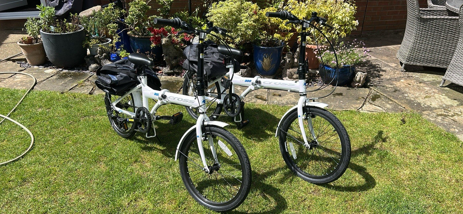 Cross CRF300 Folding Bike X 2 + 2 Storage Bags