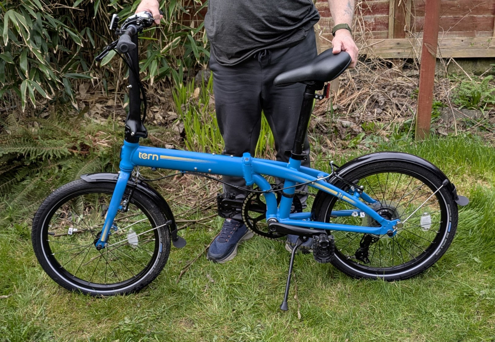 Tern Link C8 Folding Bike Blue/Yellow