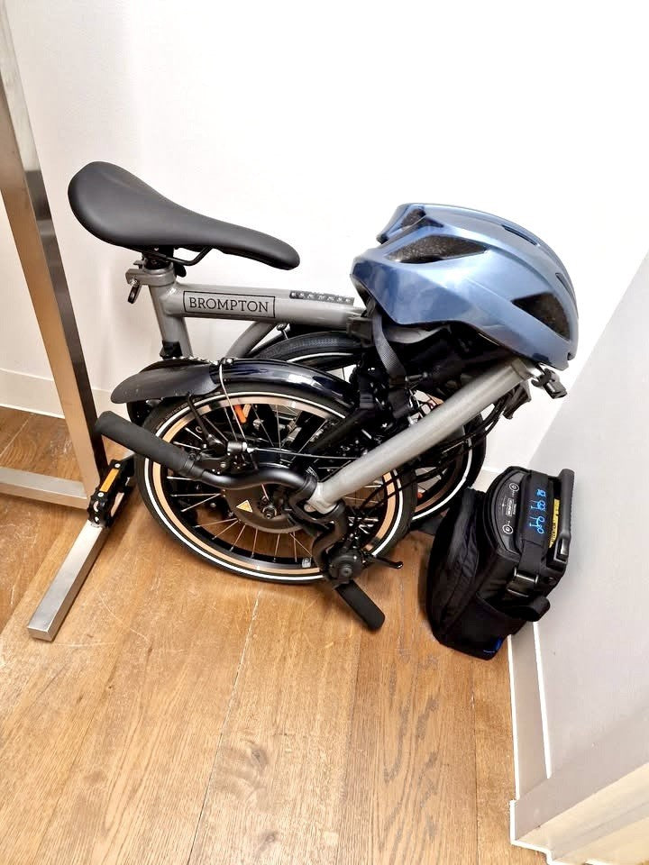Brompton P Line Elctric Urban 4 Speed Stormy Grey blck Ed, M Handlebar EXC COND