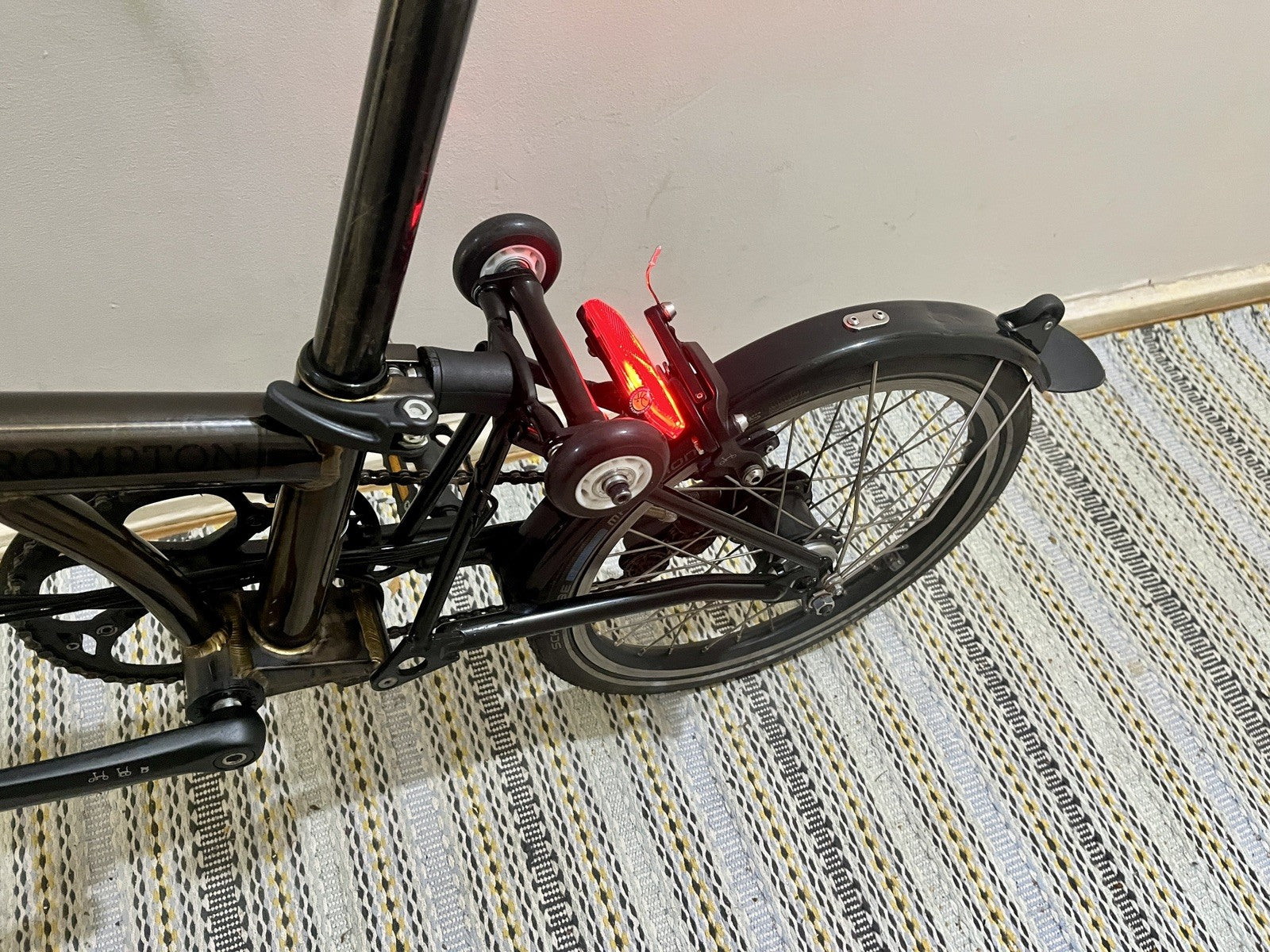 Brompton Electric C Line 6-Speed Folding Bike - Gold Lacquer - One Size