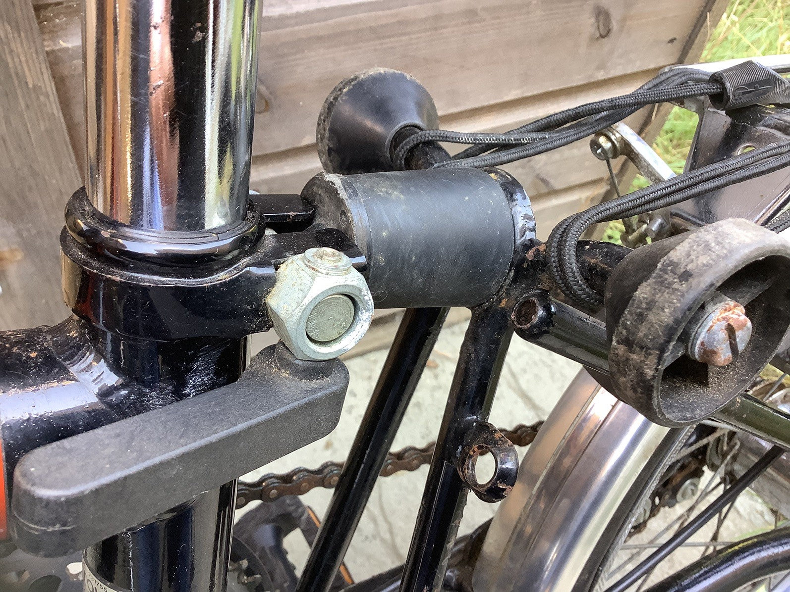Vintage Original Low Mileage Brompton C Line 5 Gear 1988 T5M and Storage Bag