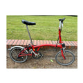 Brompton Folding Bike 3 Speed Red – Bag Block – Rickmansworth