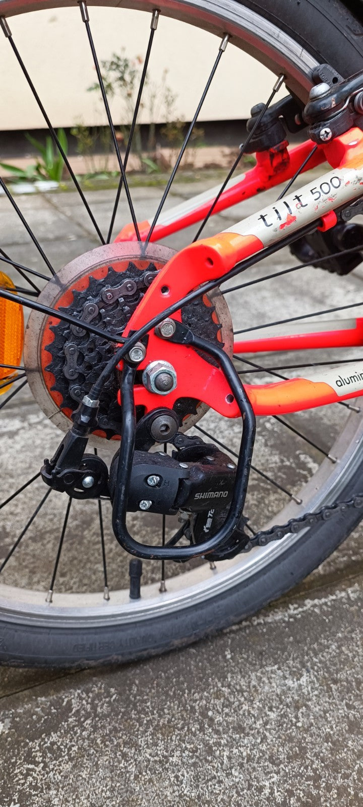 Btwin Tilt 500 Folding Bike 7-Speed Orange Good Condition