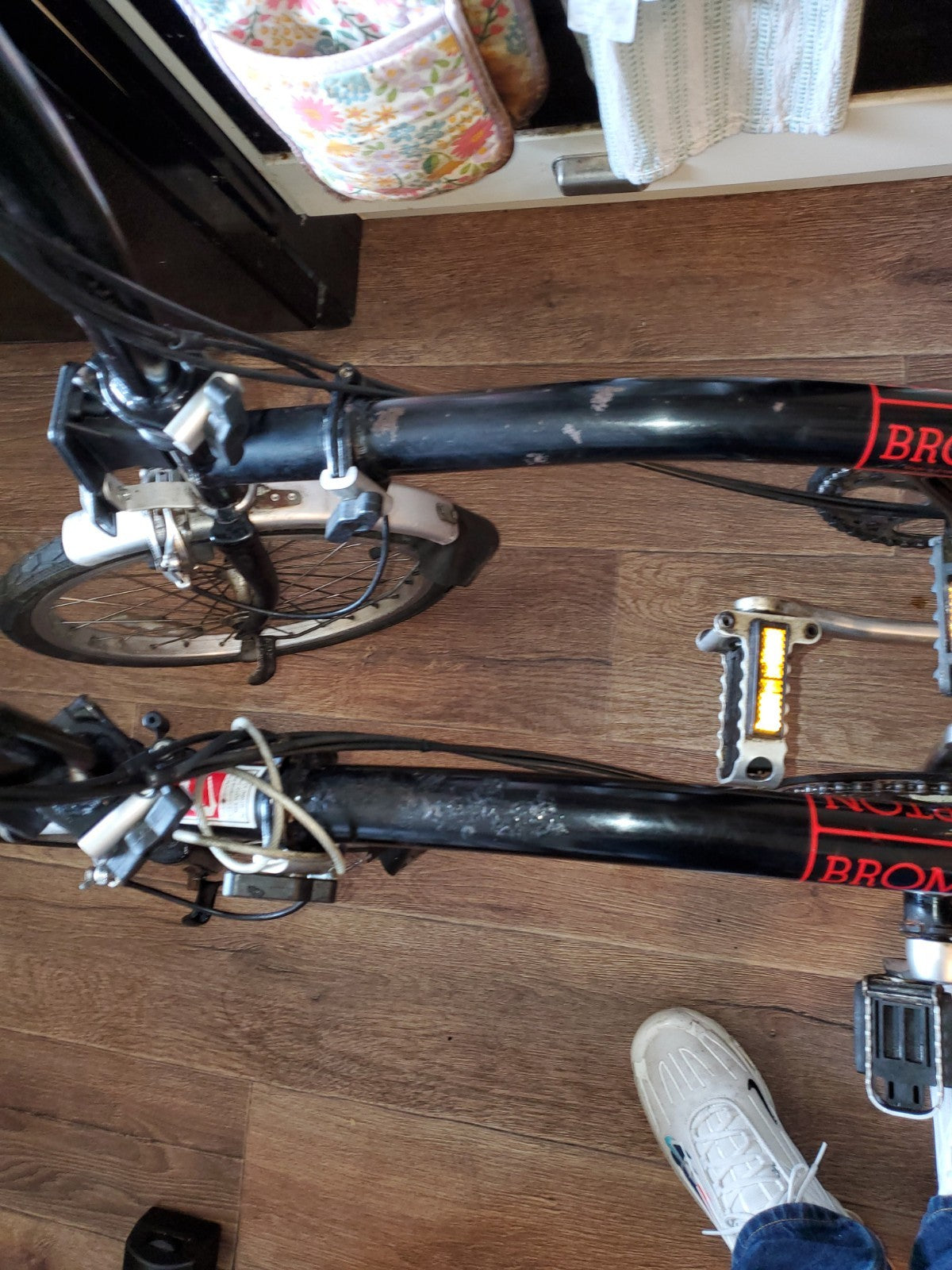 2 x Brompton Folding Bike 3 Speed Black Need service.