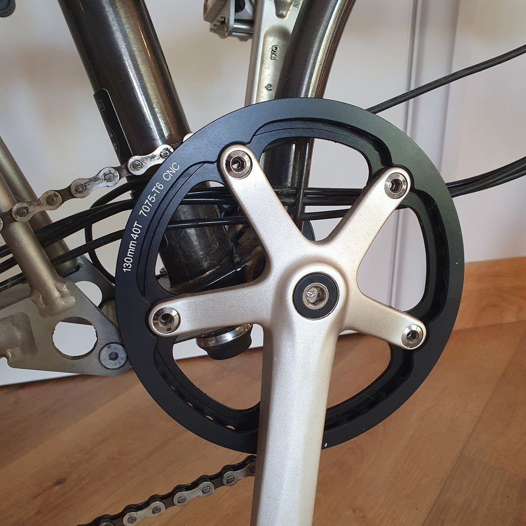 Brompton Folding Bike 2020, Lightweight, 6 Speed, Raw Lacquer & Brooks Saddle